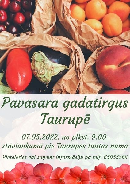 Pavasara gadatirgus Taurupē