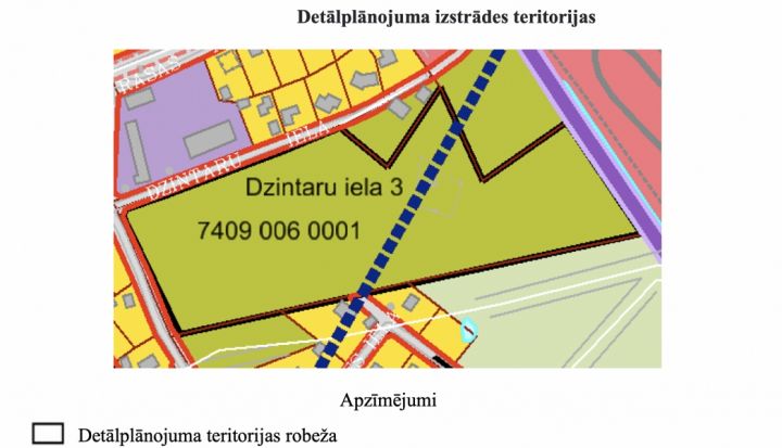 Paziņojums par detālplānojuma nekustamajam īpašumam Dzintaru ielā 3, Ķegumā izstrādes uzsākšanu