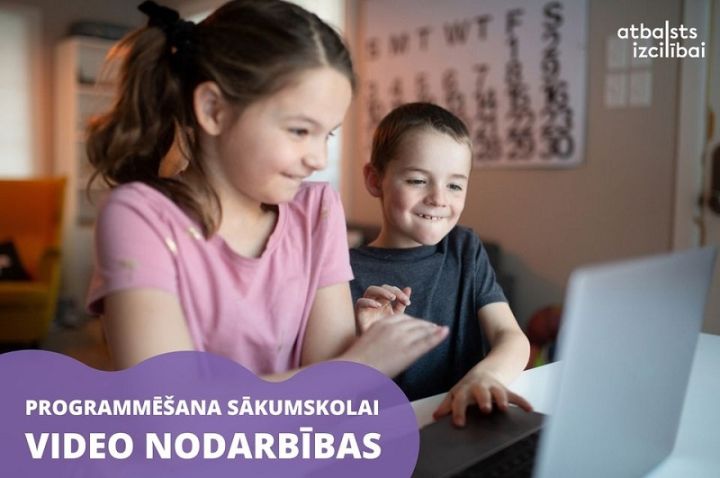 Pieejamas programmēšanas video nodarbības sākumskolas vecuma bērniem
