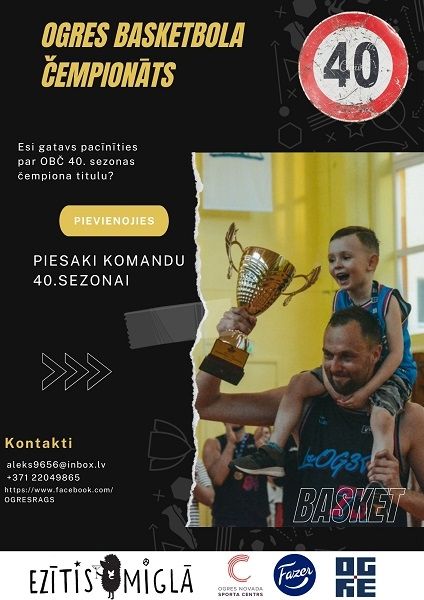 Piesaki savu komandu Ogres basketbola čempionātā!
