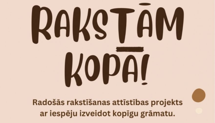 Radošie jaunieši aicināti piedalīties grāmatas veidošanā Ikšķilē