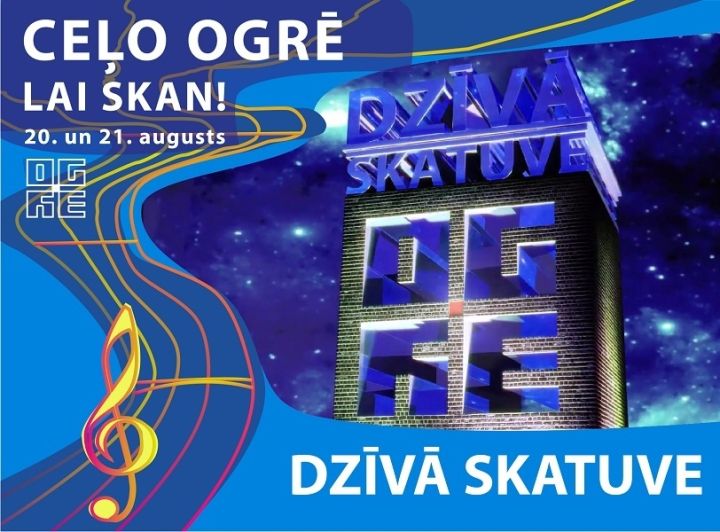 Raidījums DZĪVĀ SKATUVE OGRĒ dzīvajā Ogres pilsētas skvērā