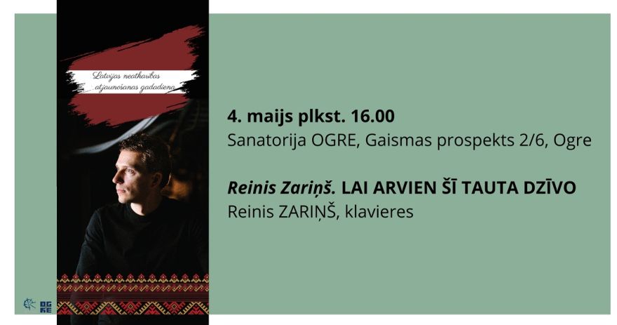 Reinis Zariņš. LAI ARVIEN ŠĪ TAUTA DZĪVO
