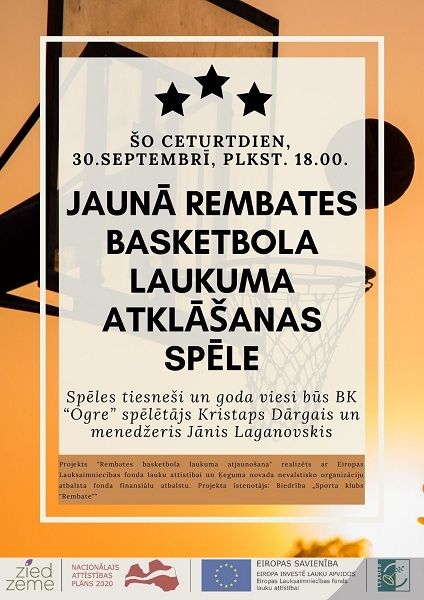 Rembates basketbola laukuma atklāšanas spēle