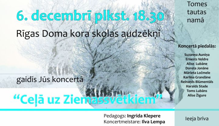 Rīgas Doma kora skolas audzēkņu koncerts Tomē
