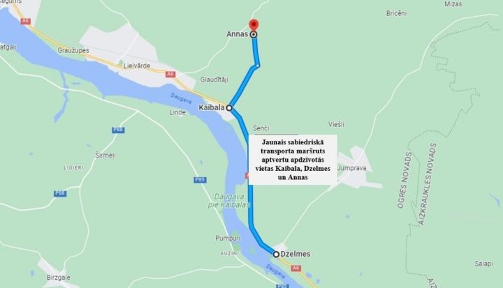 Rosina izveidot sabiedriskā transporta maršrutu, kas aptvertu Kaibalu, Dzelmes un Annas