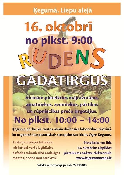 Rudens gadatirgus Ķegumā