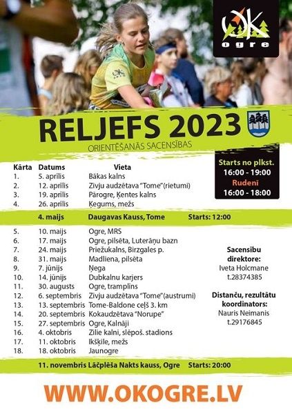 Sacensības "Reljefs 2023" var piedalīties ikviens