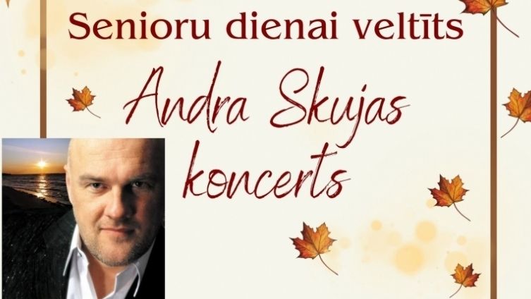 Senioru dienai veltīts Andra Skujas koncerts Jumpravā