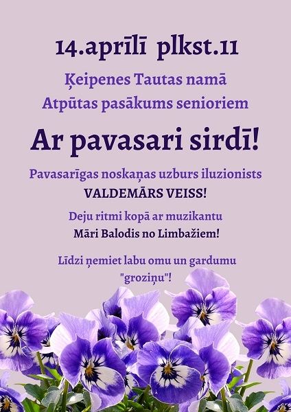 Senioru tikšanās Ķeipenes tautas namā