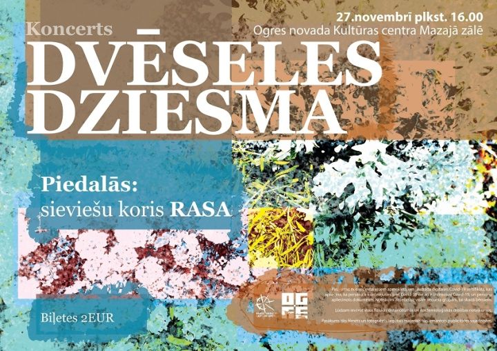 Sieviešu koris RASA aicina uz koncertu DVĒSELES DZIESMA