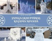 Sniega skulptūru konkurss Ķeguma novadā