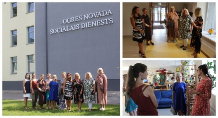 Sociālajā dienestā viesojas kolēģi no Ādažiem