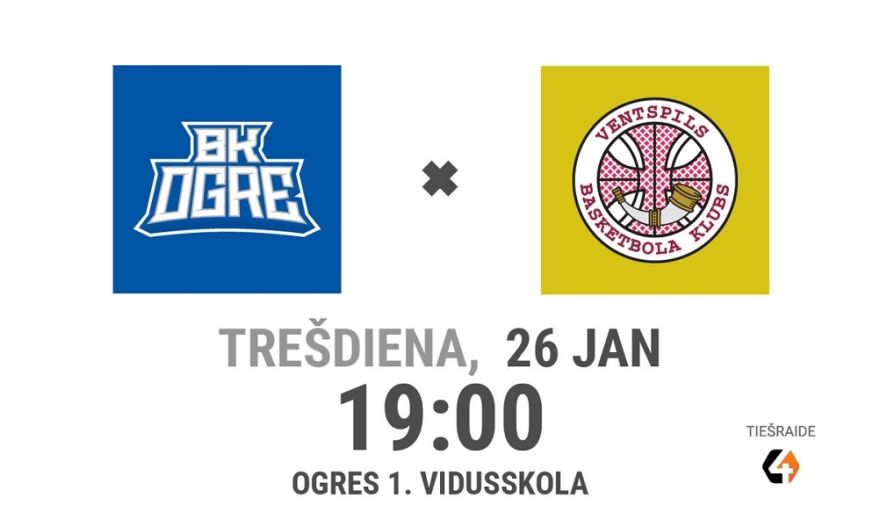 Šodien Ogrē notiek apvienotā basketbola čempionāta Latvijas komandu mačs