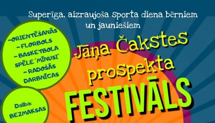 Sporta diena bērniem un jauniešiem “Jāņa Čakstes prospekta festivāls”