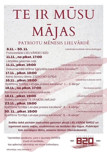 Svētku mēneša pasākumi Lielvārdē