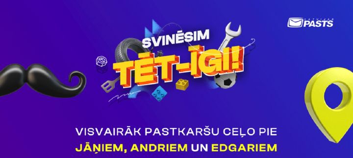 Tēva dienas pastkartes ceļo pie adresātiem