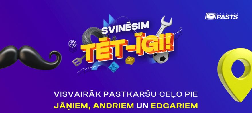 Tēva dienas pastkartes ceļo pie adresātiem