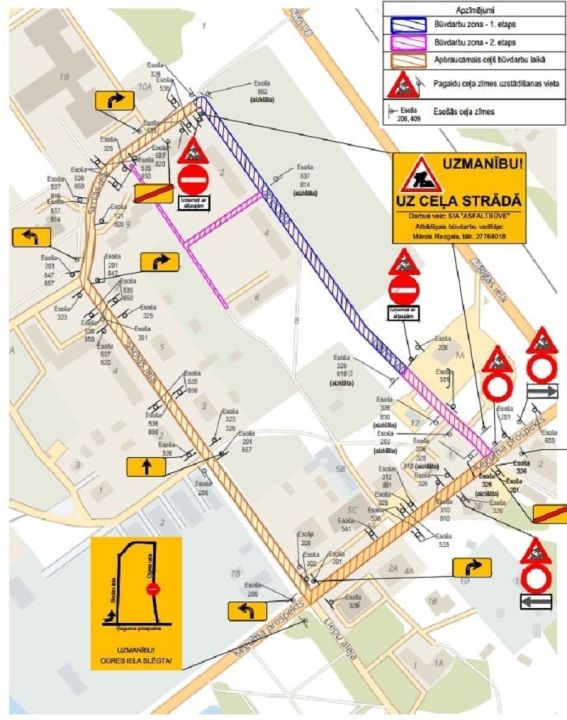 Tiks veikti Ogres ielas asfaltēšanas darbi Ķegumā
