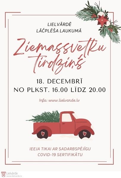 Tirgotāji tiek aicināti pieteikties Ziemassvētku tirdziņam