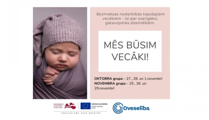 Topošos vecākus aicina uz nodarbību ciklu "Mēs būsim vecāki"