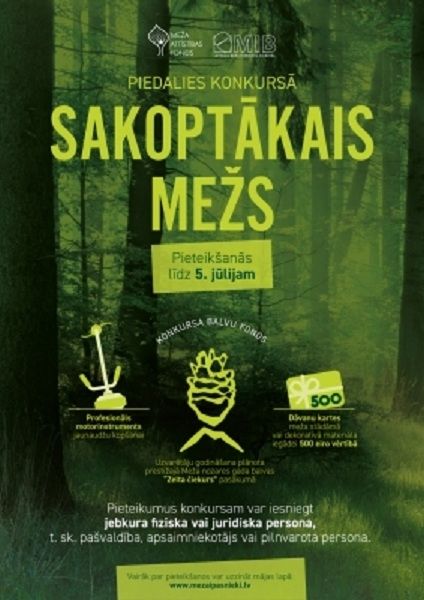 Turpinās pieteikšanās konkursam "Sakoptākais mežs"