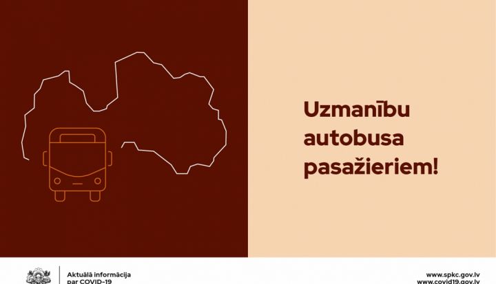 Uzmanību autobusu Rīga-Suntaži-Madliena-Ērgļi, Rīga-Ogre-Rīga pasažieriem!