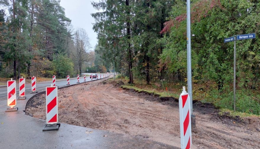 Uzsākta ietves izbūve Ogrē, Turkalnes ielā posmā no Norupes līdz Blaumaņa ielai