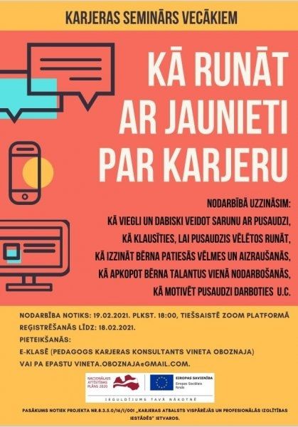 Vecāku nedēļa Ogres Valsts ģimnāzijā