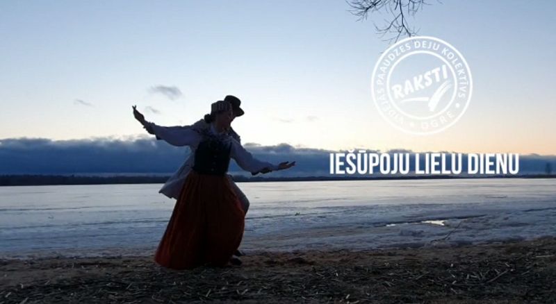 Vidējas paaudzes deju kolektīvs RAKSTI sveic pavasari ar iedvesmojošu video
