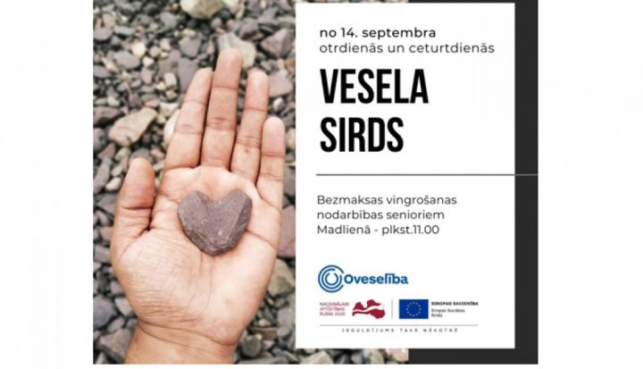 Vingrošana senioru sirds veselības un vispārējās labsajūtas veicināšanai