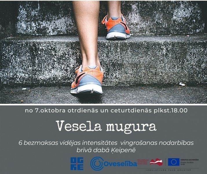 Vingrošanas nodarbības darbspējīgajiem Ķeipenē