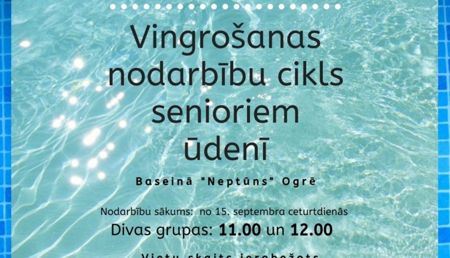 Vingrošanas nodarbības ūdenī senioriem