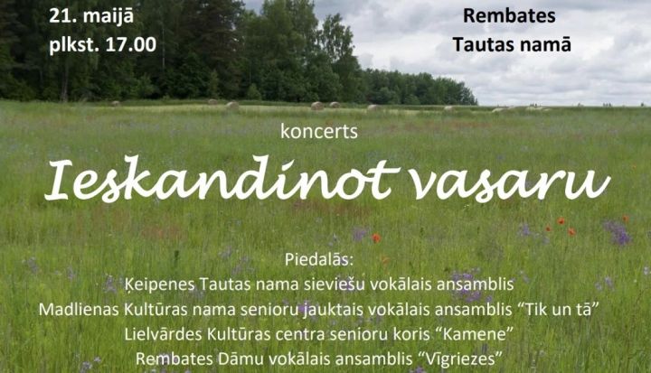 Vokālā ansambļa "Vīgriezes" sadraudzības koncerts Rembatē