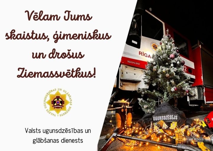 VUGD aicina svētku laikā atcerieties par drošību!