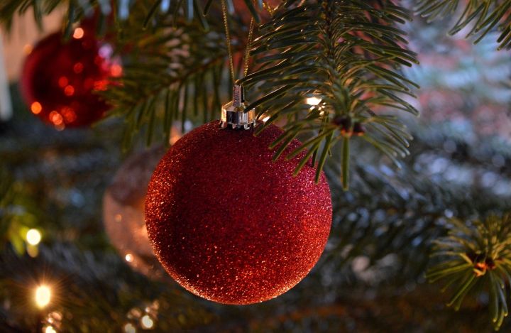 Ziemassvētku egles iedegšana Lielvārdē