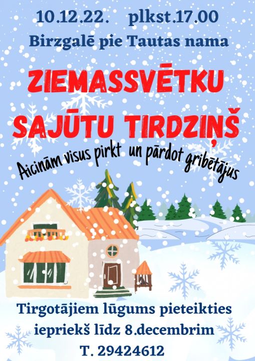 Ziemassvētku nakts tirdziņš Birzgalē