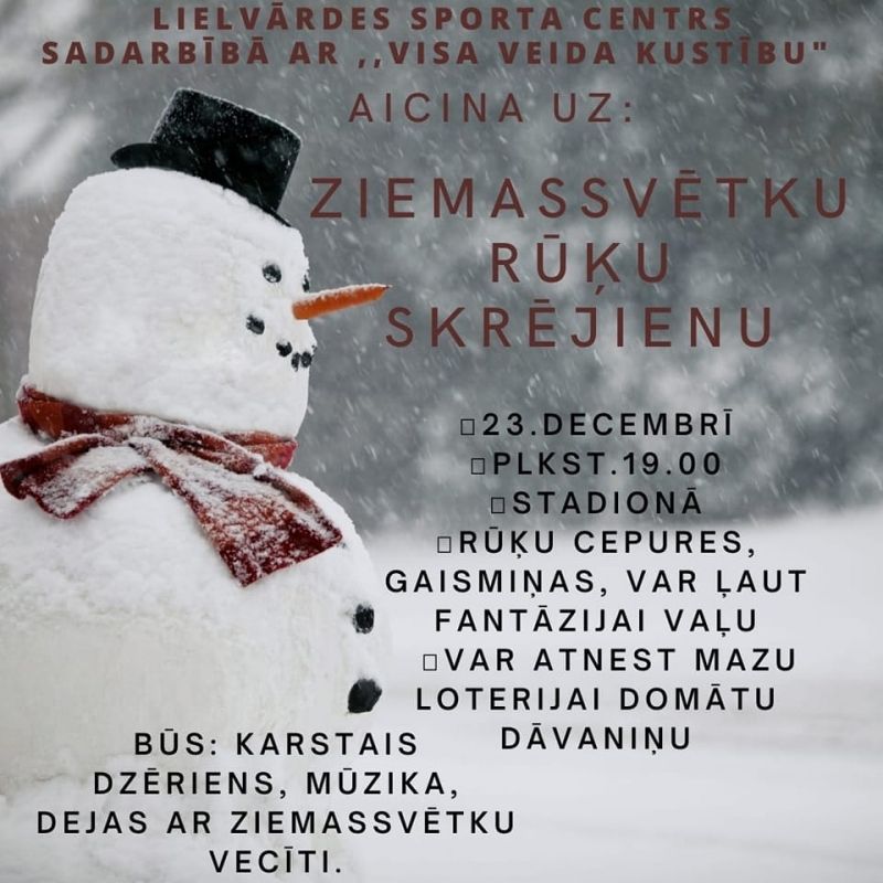 Ziemassvētku rūķu skrējiens Lielvārdē