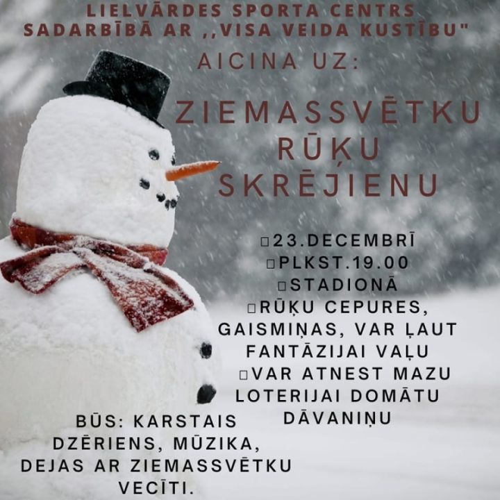 Ziemassvētku rūķu skrējiens Lielvārdē