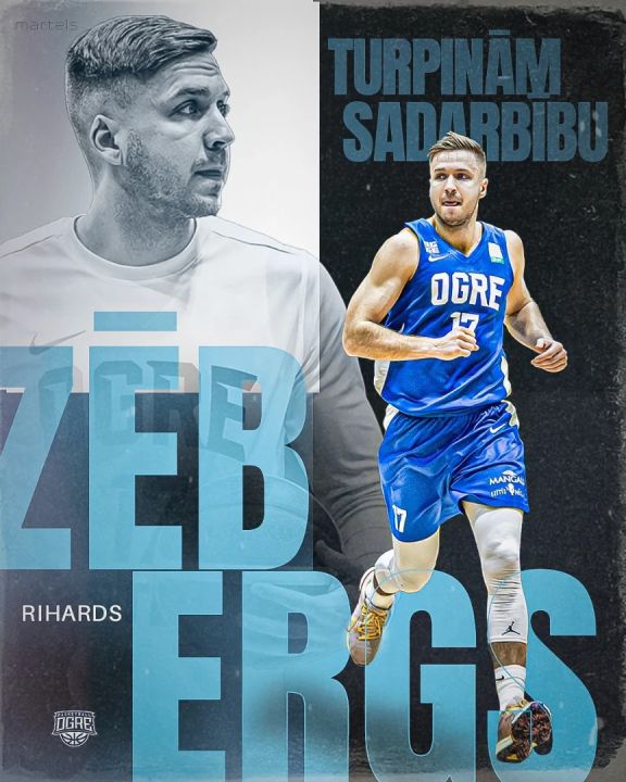 Basketbola klubs "Ogre" turpina sadarbību ar Rihardu Zēbergu