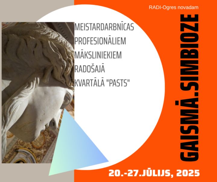 Profesionāli mākslinieki tiksies meistardarbnīcās GAISMĀ. SIMBIOZE