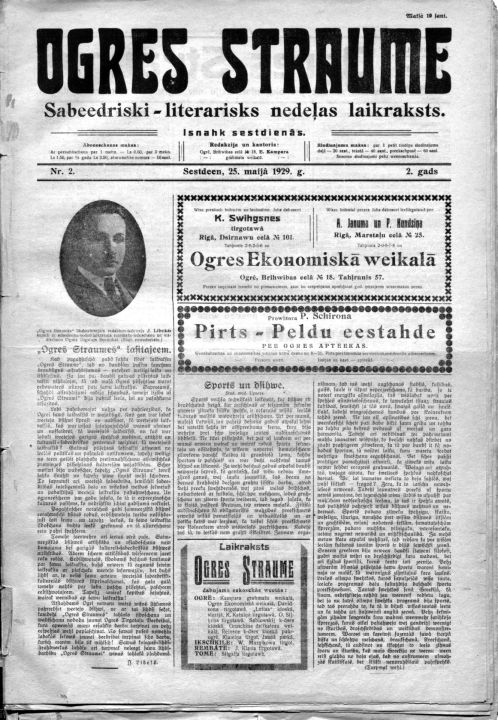 Kas aktuāls bija ogrēniešiem 1929. gada maijā?