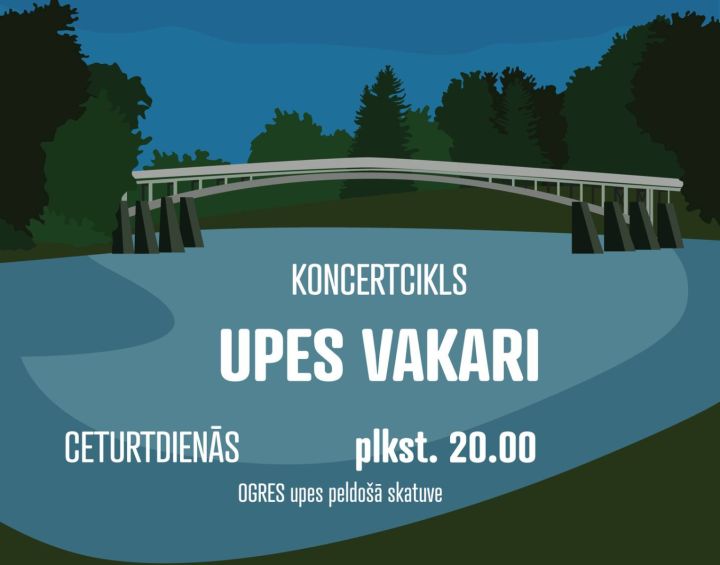 Jūnijā atkal izskanēs koncertcikls "Upes vakari"