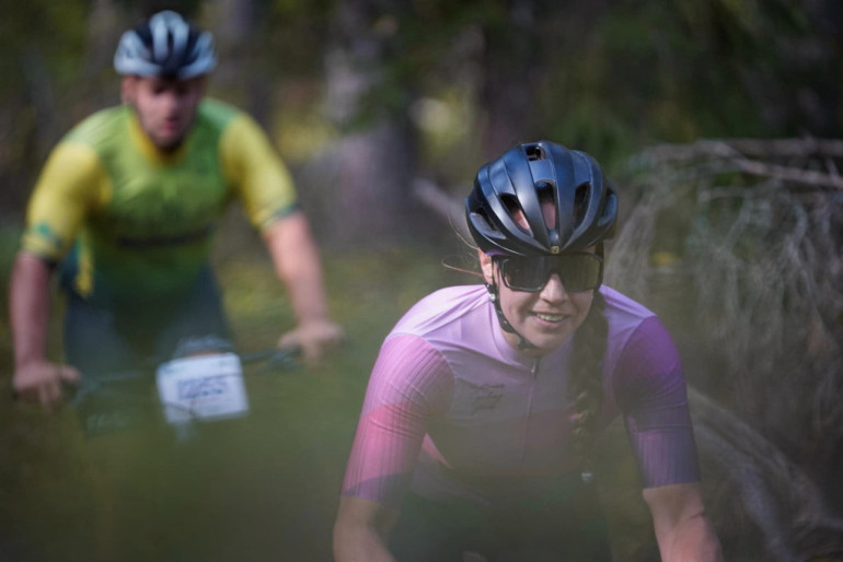 FOTO: Aizvadīts Latvijas valsts mežu MTB maratons