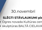 Attēls rakstam: 30. novembrī būs slēgti stāvlaukumi Ogres centrā