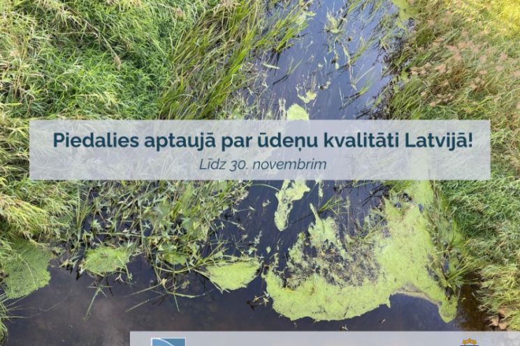 Attēls rakstam: Iespēja piedalīties aptaujā par ūdeņu kvalitāti Latvijā