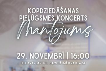 Attēls rakstam: Jelgavā notiks kopdziedāšanas pielūgsmes koncerts „Mantojums”