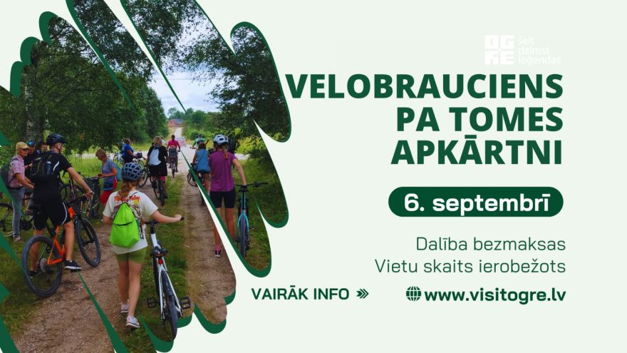 Veloizbrauciens pa Tomes apkārtni 6. septembrī