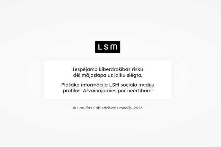 Attēls rakstam: Kiberdrošības risku dēļ uz laiku apturēta portāla "LSM.lv" un Latvijas Radio mājaslapas darbība