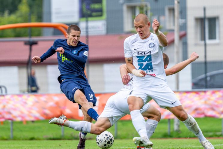 Attēls rakstam: “Ogre United” spēlē pret “Jelgavu” cīņas galotnē piedzīvo sāpīgu zaudējumu